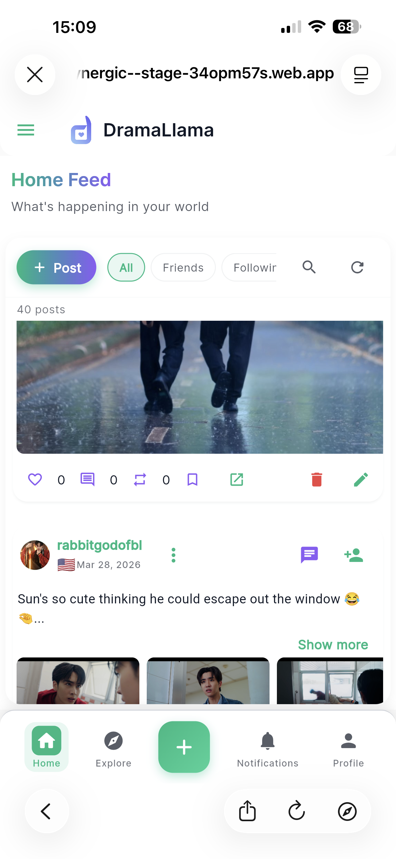 DramaLlama personalized recommendation feed